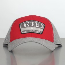 Cap with Patch Grey/Red
